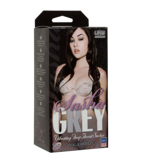 Мастурбатор ротик из киберкожи, с вибрацией, Doc Johnson Sasha Grey - No Taboo