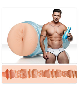 Мастурбатор-попка, тілесного кольору, з кібершкіри, Fleshjack boys TRENTON DUCATI BUTT TITANIUM - No Taboo