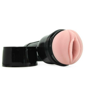Мастурбатор вагина в колбе Fleshlight киберкожа, бежевый, 21 х 7.5 см - No Taboo