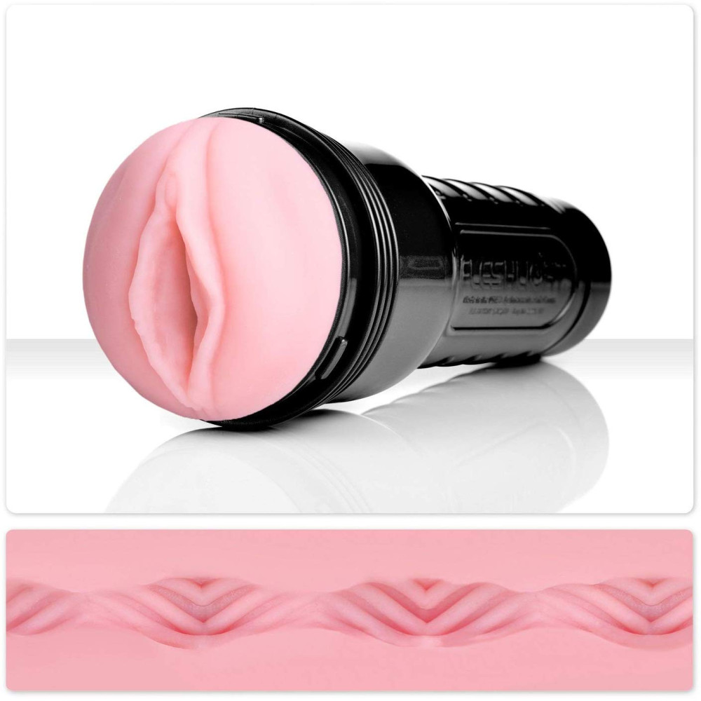 Мастурбатор вагина в колбе Fleshlight киберкожа, розовый, 25 х 6.5 см фото №2 — секс игрушки: Украина, NO TABOO