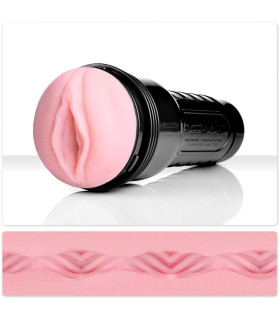 Мастурбатор вагина в колбе Fleshlight киберкожа, розовый, 25 х 6.5 см - No Taboo