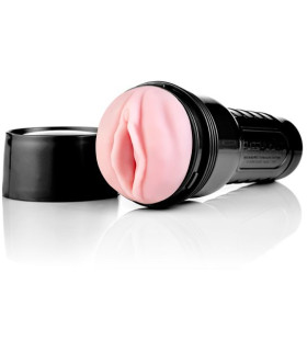 Мастурбатор вагина в колбе Fleshlight киберкожа, розовый, 25 х 6.5 см - No Taboo