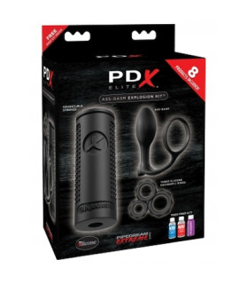 Набор мастурбатор, эрекционное кольцо, анальный стимулятор PDX ELITE ASS-GASM EXPLOSION KIT - No Taboo