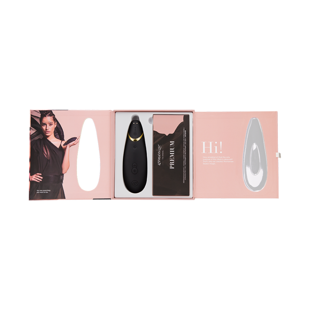 Womanizer Premium бесконтактный клиторальный стимулятор Вуманайзер Премиум, черный фото №6 — секс игрушки: Украина, NO TABOO