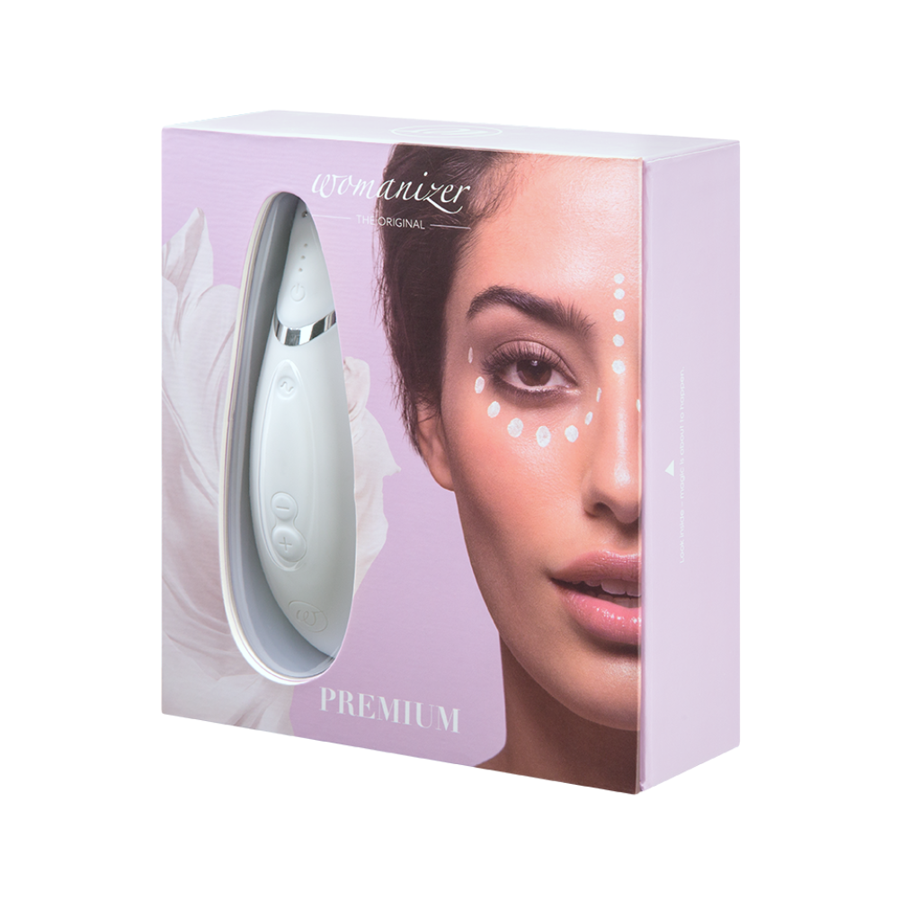 Womanizer Premium бесконтактный клиторальный стимулятор Вуманайзер Премиум, белый фото №7 — секс игрушки: Украина, NO TABOO