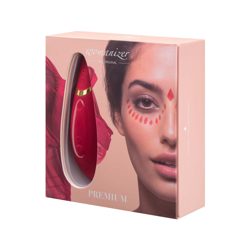 Womanizer Premium бесконтактный клиторальный стимулятор Вуманайзер Премиум, красный фото №8 — секс игрушки: Украина, NO TABOO