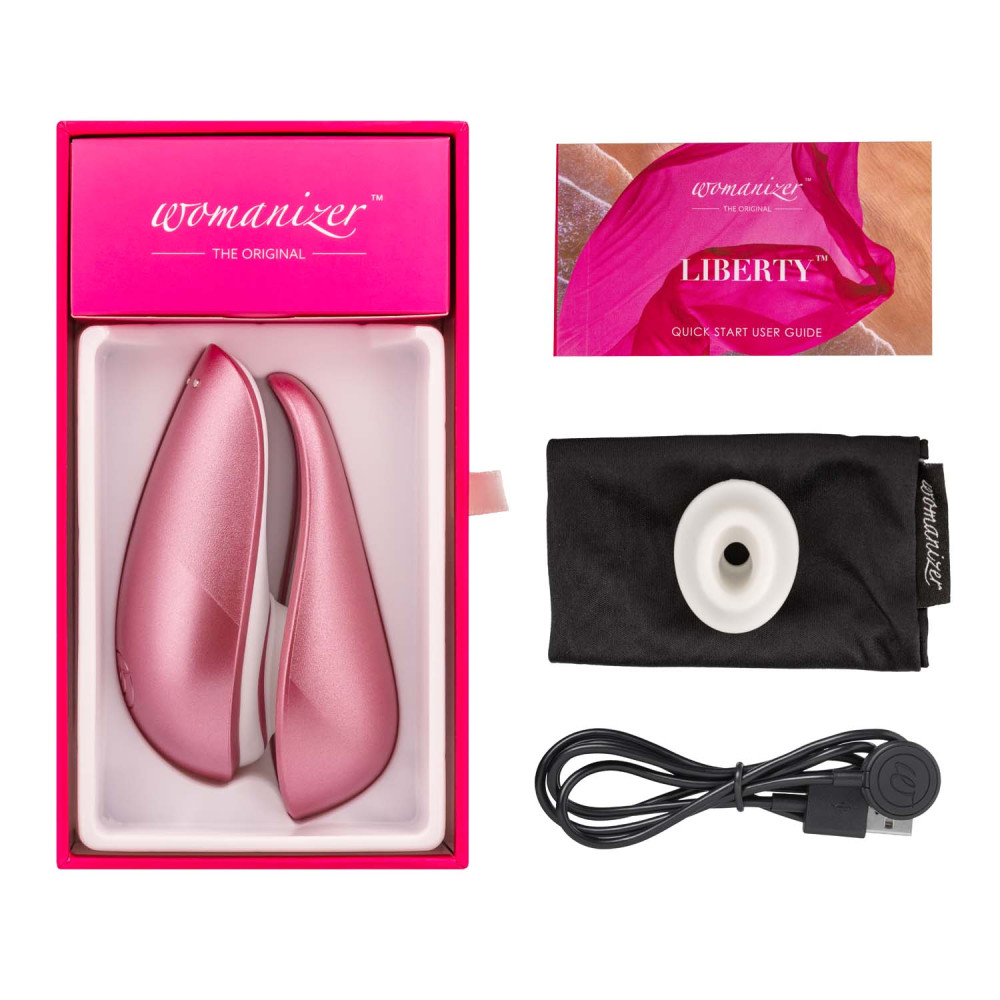 Бесконтактный стимулятор Womanizer (Вуманайзер) Liberty Pink фото №7 — секс игрушки: Украина, NO TABOO