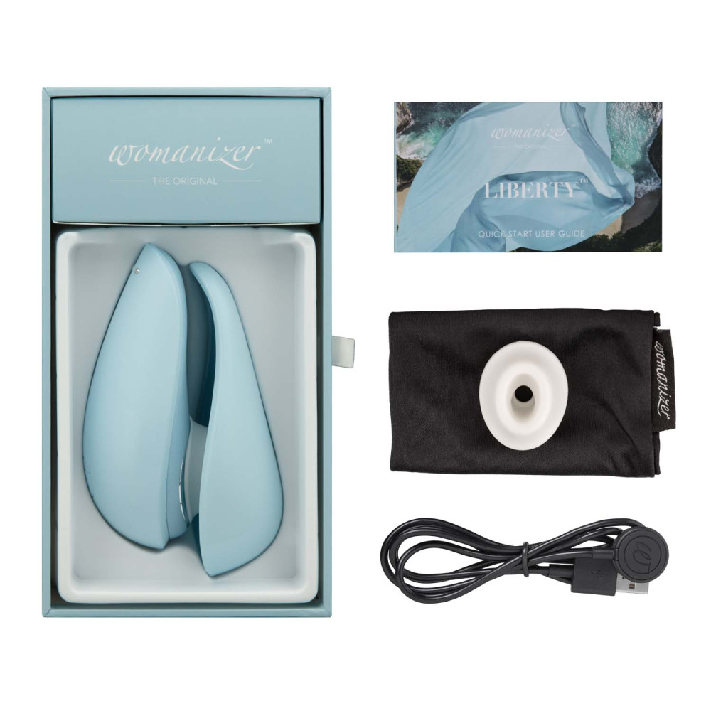Бесконтактный стимулятор Womanizer (Вуманайзер) Liberty Blue фото №8 — секс игрушки: Украина, NO TABOO