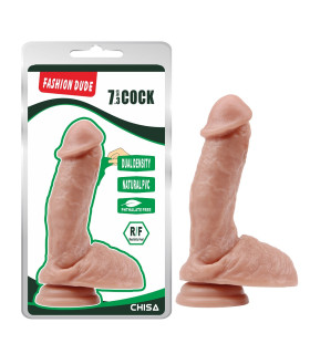Фаллоимитатор реалистичный Chisa Fashion Dude с присоской, бежевый, 18.5 х 4.3 см - No Taboo