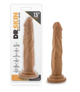 Фалоімітатор реалістичний Blush Dr. Skin на присосці, бежевий, 19 х 3.4 см - No Taboo