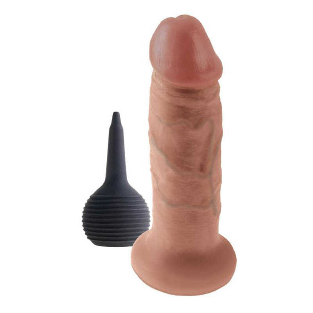 Фаллоимитатор с функцией семяизвержения KING COCK 6INCH SQUIRTING COCK TAN фото №2 — секс игрушки: Украина, NO TABOO