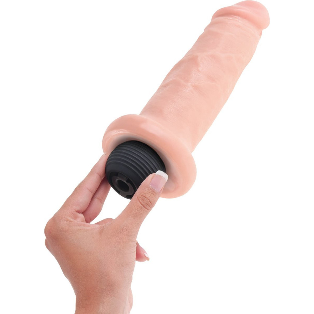 Фаллоимитатор реалистичный, с семяизвержением Pipedream King Cock бежевый, 17.8 х 4.6 см фото №4 — секс игрушки: Украина, NO TABOO