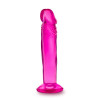 Гибкий фаллоимитатор Blush B Yours с присоской, розовый, 16.5 х 3.8 см фото №3 — секс игрушки: Украина, NO TABOO