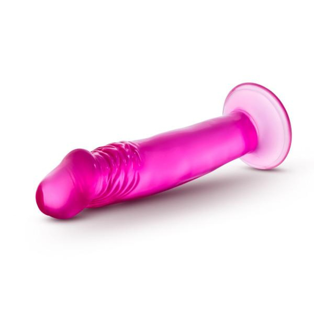 Гибкий фаллоимитатор Blush B Yours с присоской, розовый, 16.5 х 3.8 см фото №4 — секс игрушки: Украина, NO TABOO