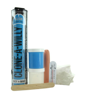 Набор скульптора светится в темноте Clone-A-Willy Hot Blue Glow in the Dark - No Taboo