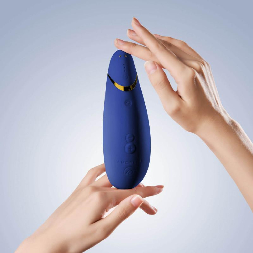 Womanizer Premium бесконтактный клиторальный стимулятор Вуманайзер Премиум, синий фото №9 — секс игрушки: Украина, NO TABOO