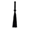 Флоггер (плетка) вибратор SUEDE BLACK Flogger Roomfun (без вибро), фото №1 — секс шоп Украина, NO TABOO