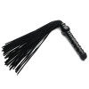 Флоггер (плетка) вибратор SUEDE BLACK Flogger Roomfun (без вибро), фото №2 — секс шоп Украина, NO TABOO