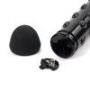 Флоггер (плетка) вибратор SUEDE BLACK Flogger Roomfun (без вибро), фото №4 — секс шоп Украина, NO TABOO