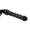Флоггер (плетка) вибратор SUEDE BLACK Flogger Roomfun (без вибро), фото №3 — секс шоп Украина, NO TABOO