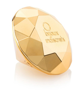 Вібратор-діамант Twenty One Vibrating Diamond Bijoux Indiscrets, золотий - No Taboo