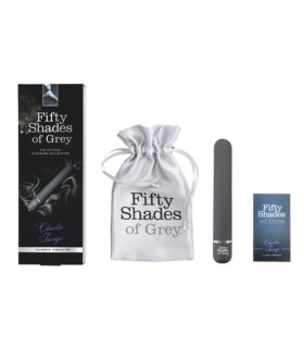 Вібратор Fifty Shades of Grey чорний, 18 х 2.8 см - No Taboo