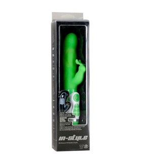 Вибратор компьютерный INSTYLE DUO VIBRATOR 5.5INCH GREEN - No Taboo