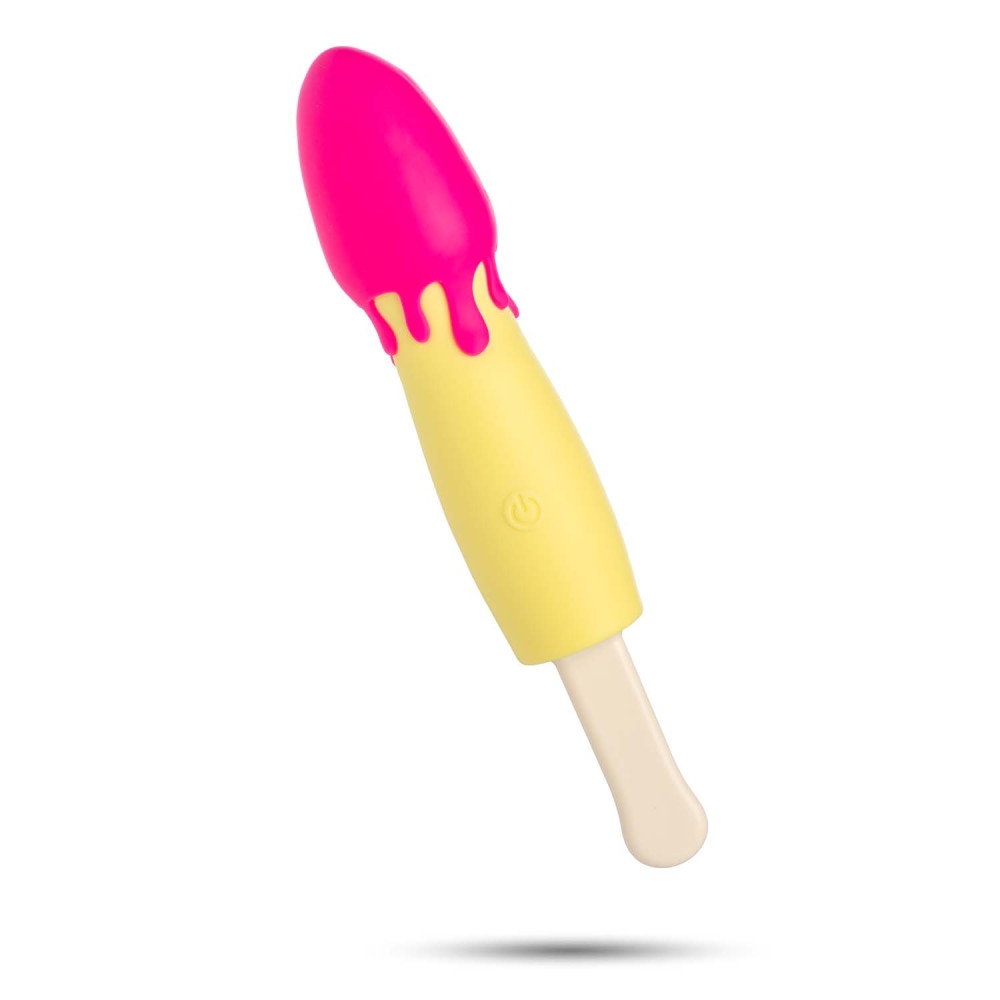Вибратор мороженое желтый, POPSICLE RECHARGEABLE VIBE фото №0 — секс игрушки: Украина, NO TABOO