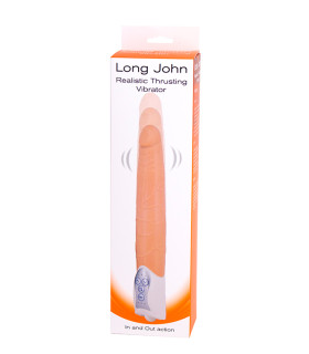 Вібратор-пульсатор LONG JOHN THRUSTING VIBE FLESH - No Taboo