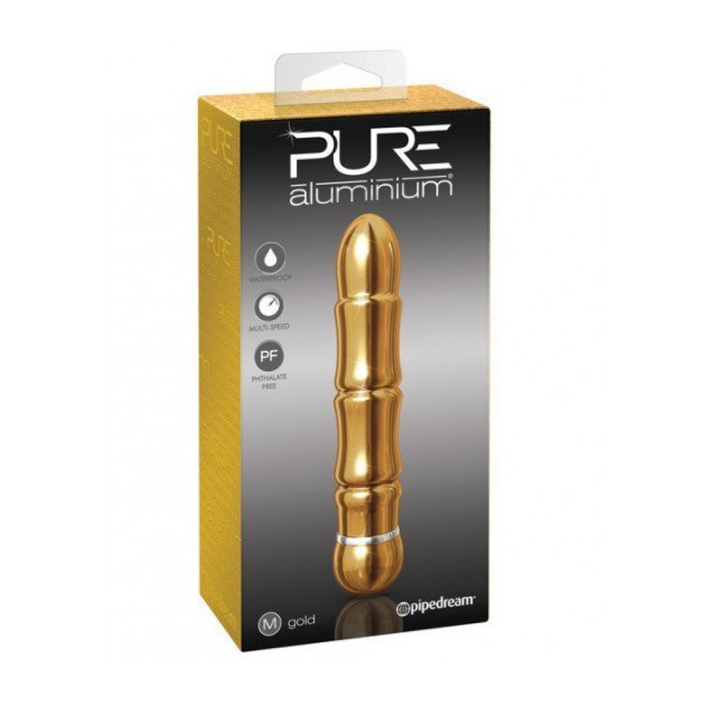 Вибратор золото Pure aluminium фото №3 — секс игрушки: Украина, NO TABOO