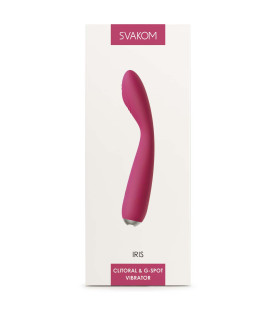 Вибратор Svakom Iris Red для стимуляции клитора и точки G - No Taboo