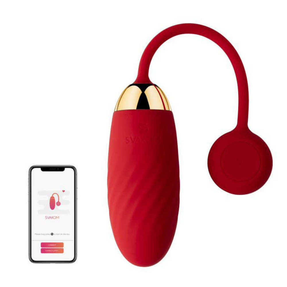 Вибратор яйцо Svakom Ella Red с управления со смартфона фото №2 — секс игрушки: Украина, NO TABOO