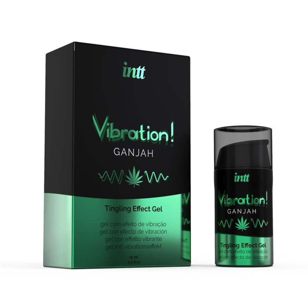 Жидкий вибратор Intt Vibration Ganjah, 15 мл, фото №0 — секс шоп Украина, NO TABOO