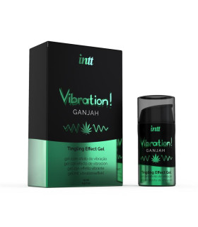 Рідкий вібратор Intt Vibration Ganjah, 15 мл - No Taboo