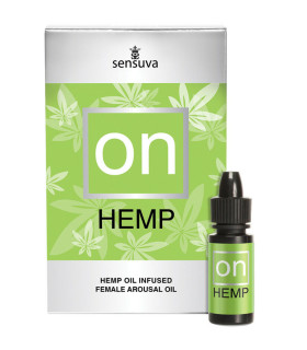 Возбуждающее масло для женщин 5 мл Sensuva ON Hemp, с охлаждением - No Taboo