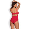 Эротическое боди из узорного кружева с интимным вырезом Jolierose teddy red L/XL, фото №2 — секс шоп Украина, NO TABOO
