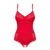Эротическое боди из узорного кружева с интимным вырезом Jolierose teddy red L/XL, фото №3 — секс шоп Украина, NO TABOO