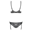 Сексуальное боди с глубоким декольте Laluna crotchless teddy black S/M, фото №6 — секс шоп Украина, NO TABOO