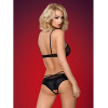 Эротические боди, полупрозрачное с атласом teddy L/XL, фото №4 — секс шоп Украина, NO TABOO