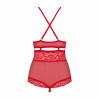 Сексуально боди, из кружева полупрозрачное teddy opencrotch red S/M, фото №3 — секс шоп Украина, NO TABOO
