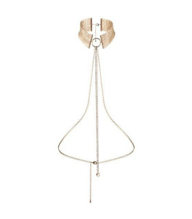 Кольє-нашийник з ланцюжком Bijoux Indiscrets, золоте, 59 см - No Taboo