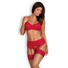 Комплект эротический кружевной Jolierose S/M, фото №1 — секс шоп Украина, NO TABOO