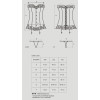 Эротический комплект ажурный, со шнуровкой corset S/M, фото №5 — секс шоп Украина, NO TABOO