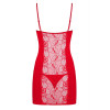 Комплект сорочка + трусики Heartina chemise L/XL красный, фото №5 — секс шоп Украина, NO TABOO