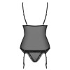 Секси корсет, полупрозрачный с узорами corset & panties S/M, фото №4 — секс шоп Украина, NO TABOO