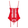 Эротический корсет с подвязками для чулок Heartina corset & thong red L/XL, фото №6 — секс шоп Украина, NO TABOO