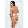 Откровенный комплект из лент белый Anita Set S/M, фото №2 — секс шоп Украина, NO TABOO