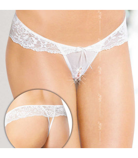 Женские стринги thongs 2443, white, M/L - No Taboo