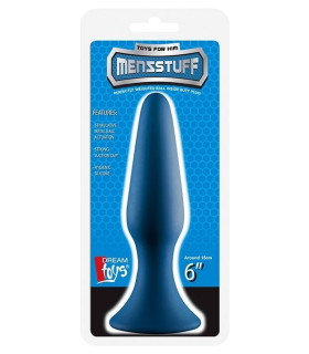 Анальная пробка Dream Toys MenzStuff синяя, 15 х 4 см - No Taboo