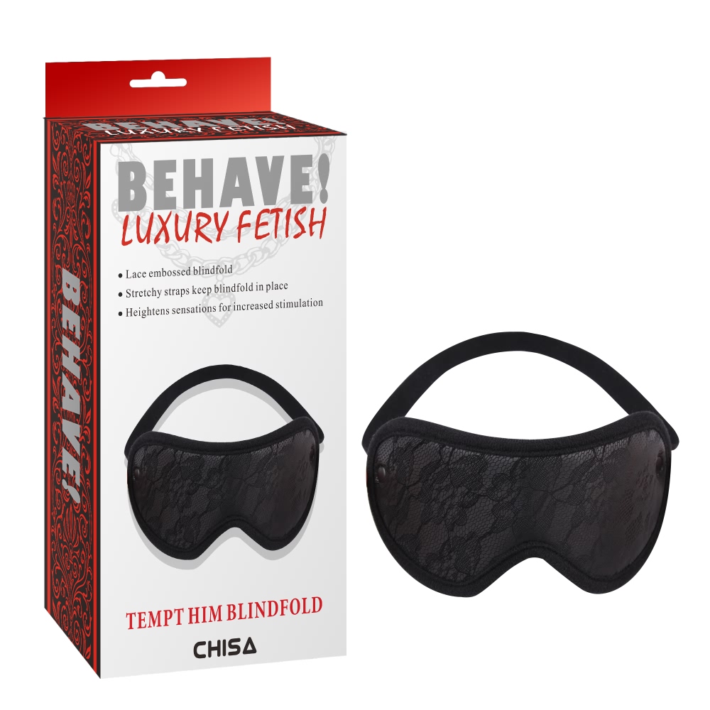 Маска на очі мереживна Chisa Behave, чорна